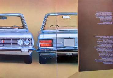 Fiat 130 3 Litre Modelprogram 1971 Carbrochure (7489)